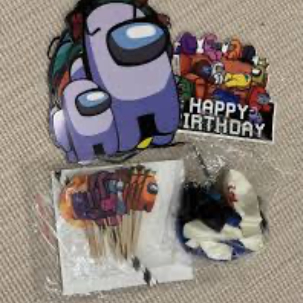 Among Us Birthday Party Banner Set